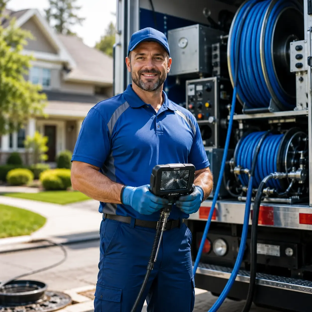 Local outdoor drain cleaning specialists in Deanville, TX